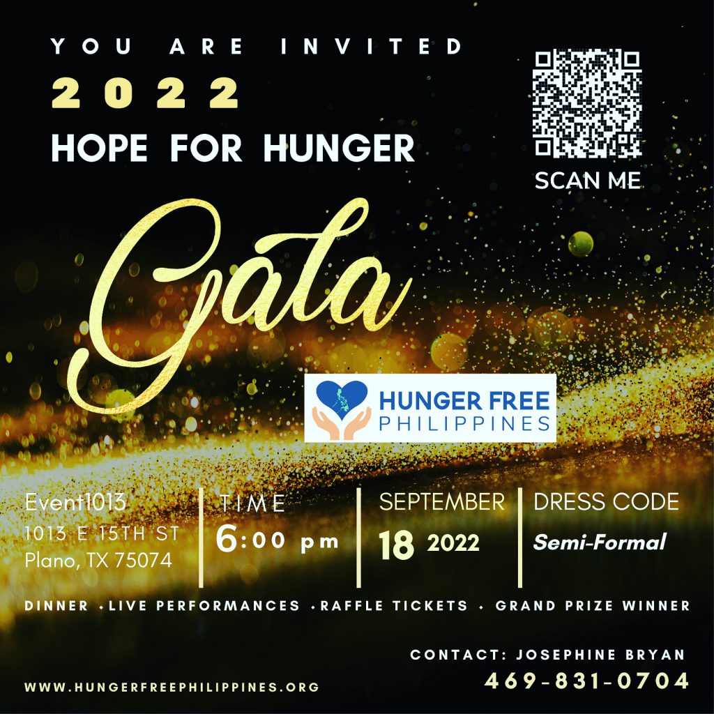 Hope for Hunger Gala Invitation